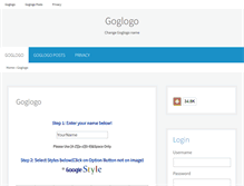Tablet Screenshot of goglogo.net